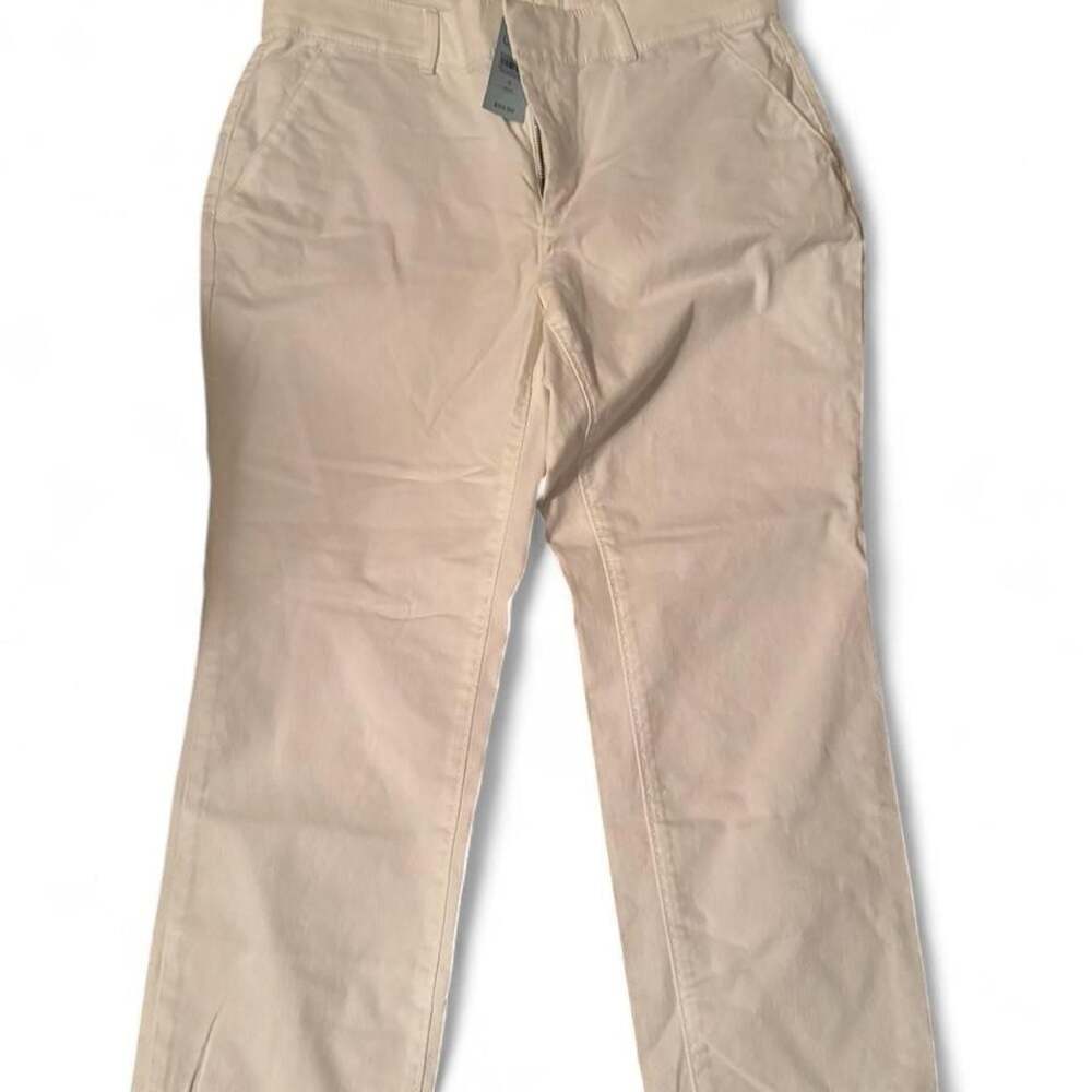 LOFT Girlfriend Chino Petite Pants White Size 8P